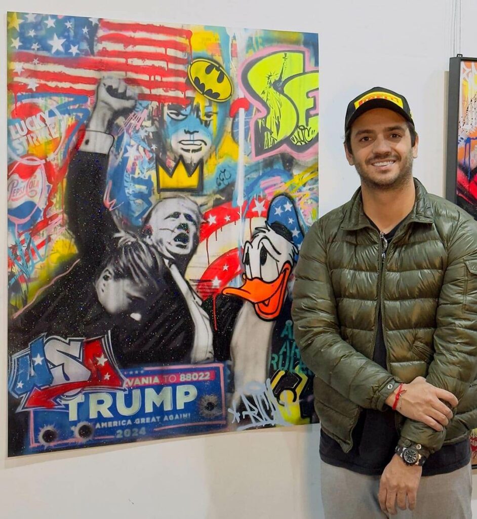 Obra de arte sobre atentado a Trump